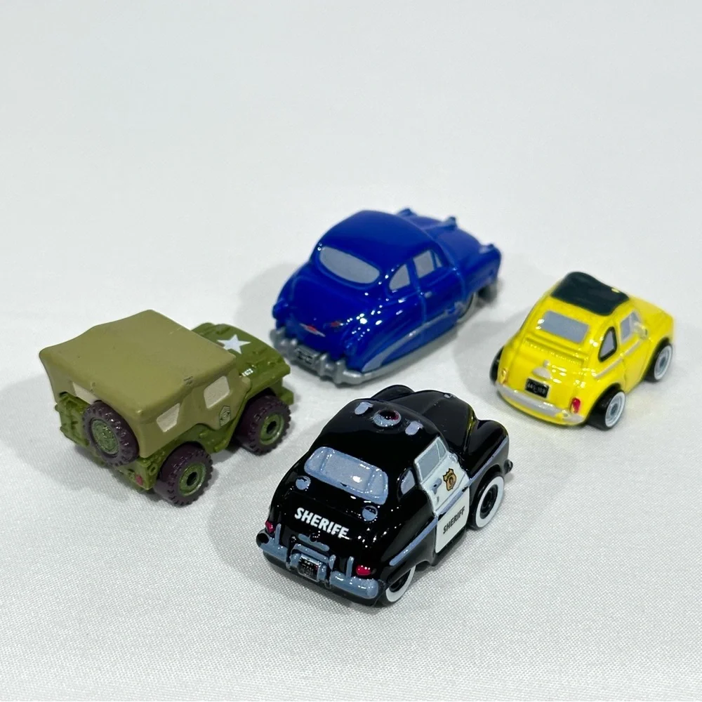 Disney Cars 3 Die-cast Mini Racers Doc Hudson, Sheriff, Luigi, Sarge Mattel 2016